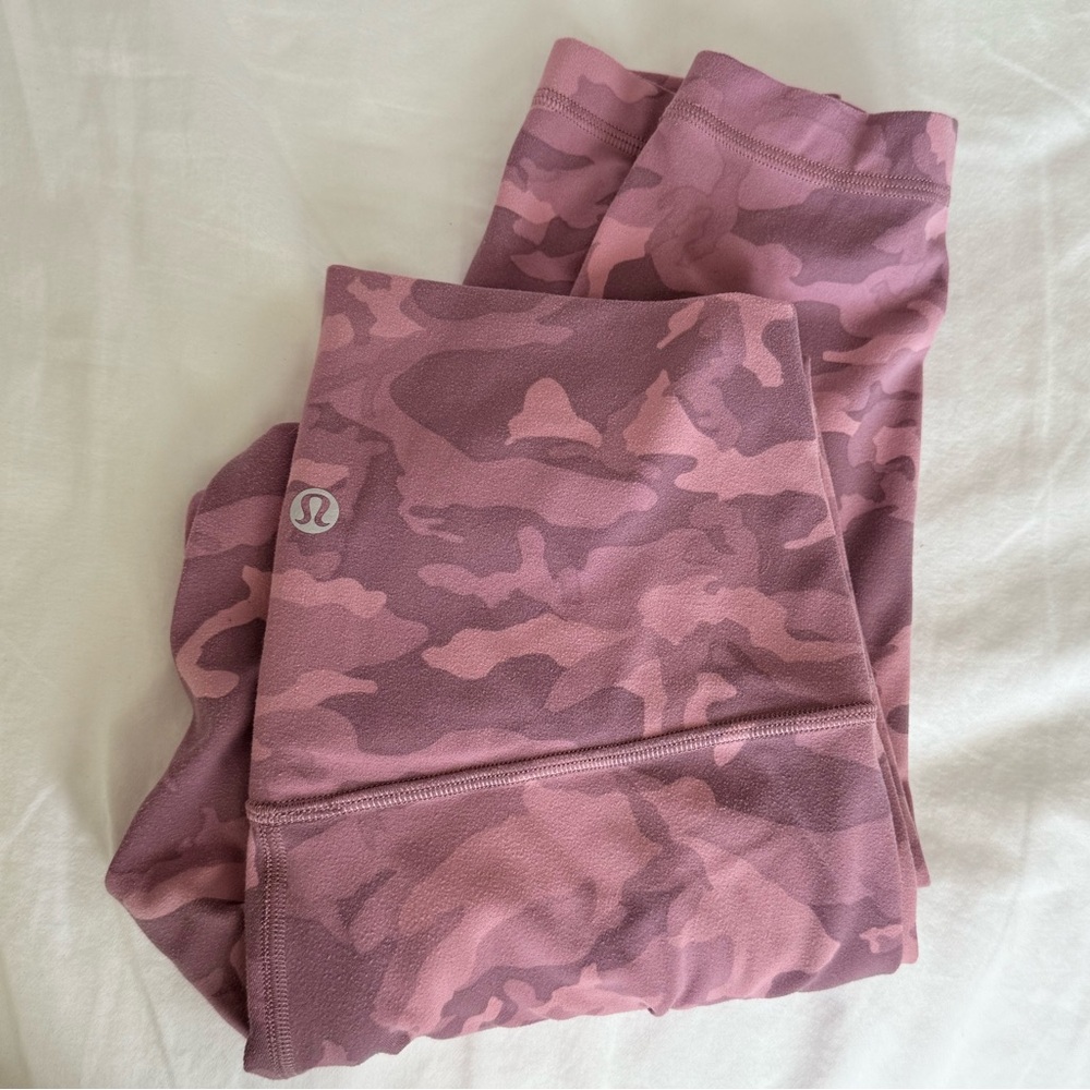 lululemon Align 25” Pink Camo Leggings